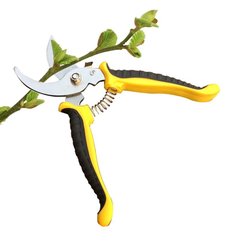 Ciseaux de jardinage durables d'acier inoxydable de ciseaux de taille de jardin de forme de croissant M0XD