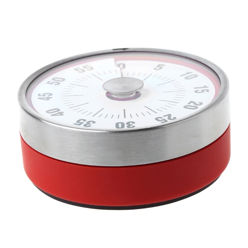 Stainless Steel Magnets Fridge Kitchen Timer Clock Mechanical Reminder Sport #20/24W