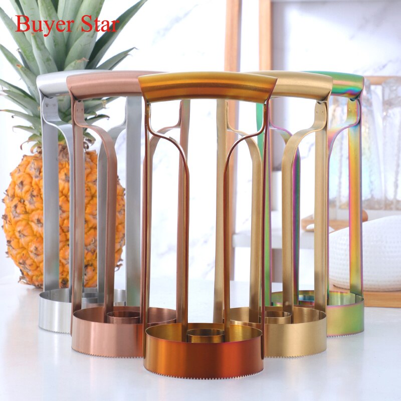 Manual Stainless Steel Pineapple Slicer Cutter set kitchen utensils Ananas Peeler Knife Vegetable Fruit metal Serving tools