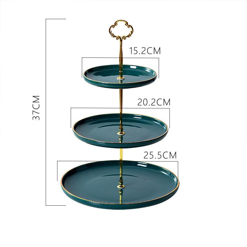 Neue Keramik Japanische Süßigkeiten Snacks Lebensmittel Trays Kuchen Stehen Nordic Malachit Grün Hochzeit Dekoration Tablett Küche Veranstalter: A