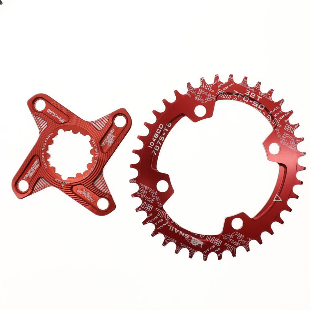 Caracol plato ovalado 6mm Offset GXP XX1 águila X01 GX X1 X0 X9 sram DM 32T 34T 36 38 MTB bicicleta de carretera directa Monte