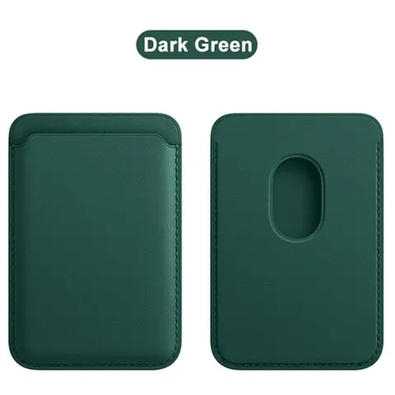 Skórzane etui z portfelem na iPhone'a 14 13 12 z uchwytem na kartę i magnesem MagSafe robić iPhone'a 15 zawodowiec Max Magsafe portfel Skórzany zgodny: zielony