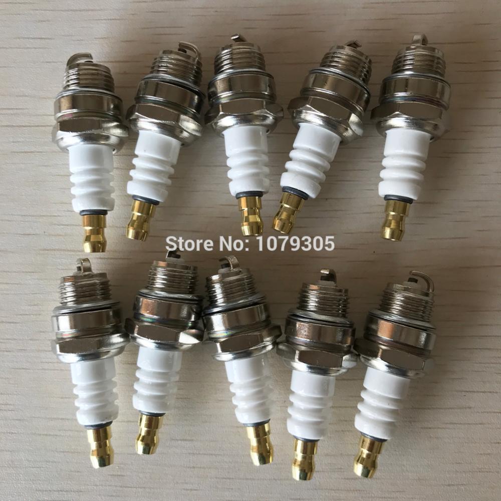 10pcs 2 Stroke Chainsaw Brush Cutter hedge trimmer Spark Plug L7T