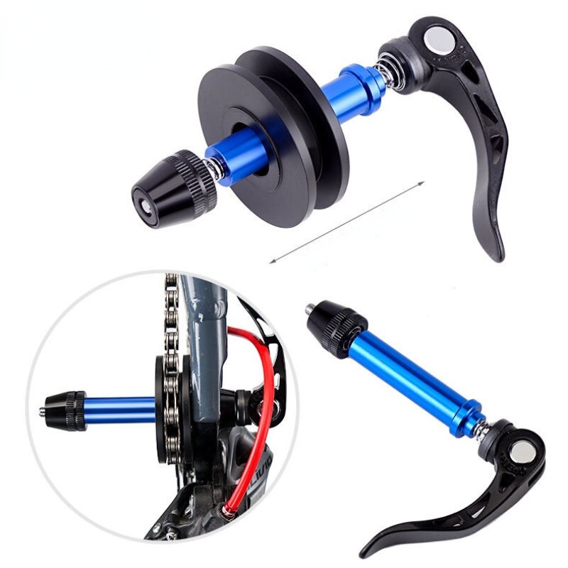 Bicycle Chain Fixer Holder Roller Bicycle Chain Tensioner Quick Release Lever Bicycle Chain Keeper Bike Dummy Hub Tensioner