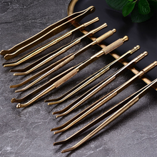 High-Grade Pure Copper Tea Clip Tea Needles Cutters Tweezer Tools Tea Clip Chinese Kung Fu Tea Teaware Kitchen Accessories