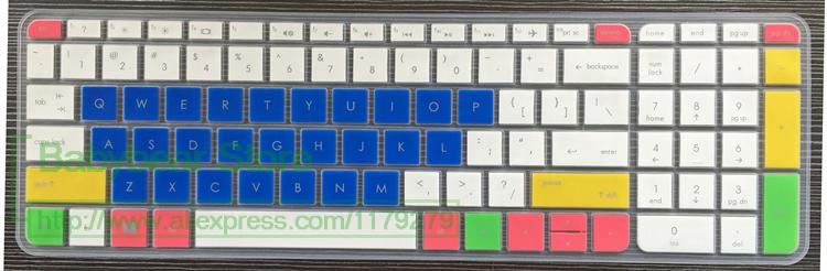 17.3 polegada de Silicone teclado do laptop tampa da pele Para HP Pavilion 17 17-ab419ur 17-ab403nf 17-ab406nq 17-ab422ur 17-ab455nd ab497nd: candyblue
