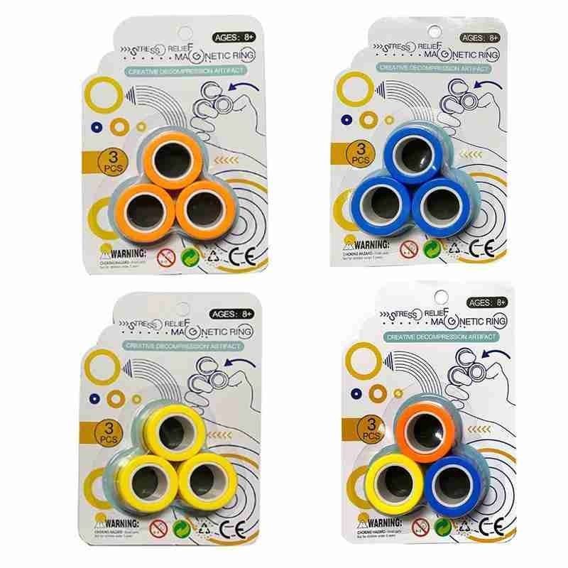 FinGears Magnetische Ringe Anti-stress FinGears Magnetische Ringe Für Autismus ADHS Angst Relief Fokus Kinder Dekompression Zappeln Spielzeug