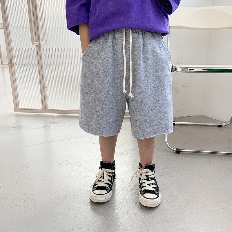 Children&#39;s clothing 2022 summer new children&#39;s Korean casual shorts boys&#39; loose Capris trend 10-35