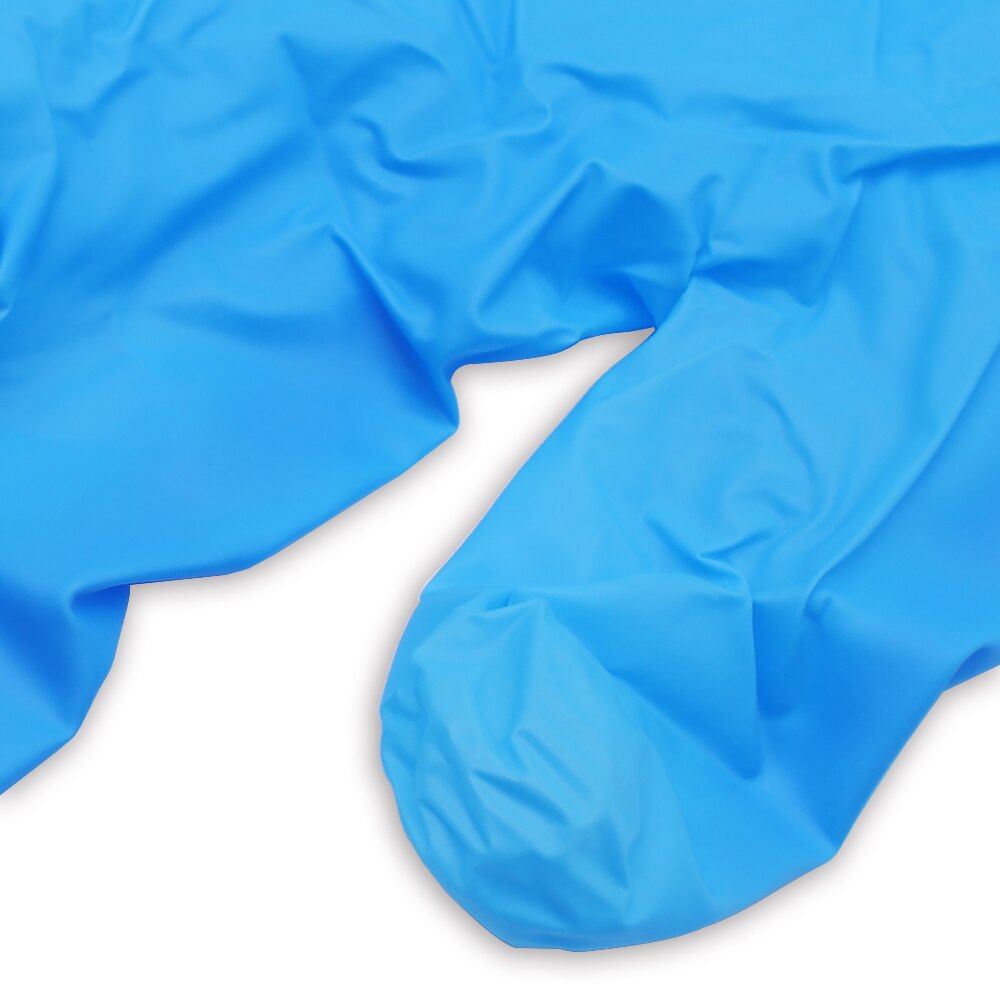 Intco nitrile gloves disposable synthetic gloves vinyl and nitrile blend blue gloves 100pcs en455 en374 avaliable