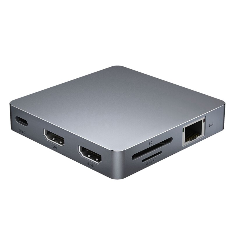 Rodzaj USB C stacja dokująca robić laptopa 11 w 1 konwerter HDMI VGA adapter mikro-sd USB-C Mcin audio LAN Port: Default Title