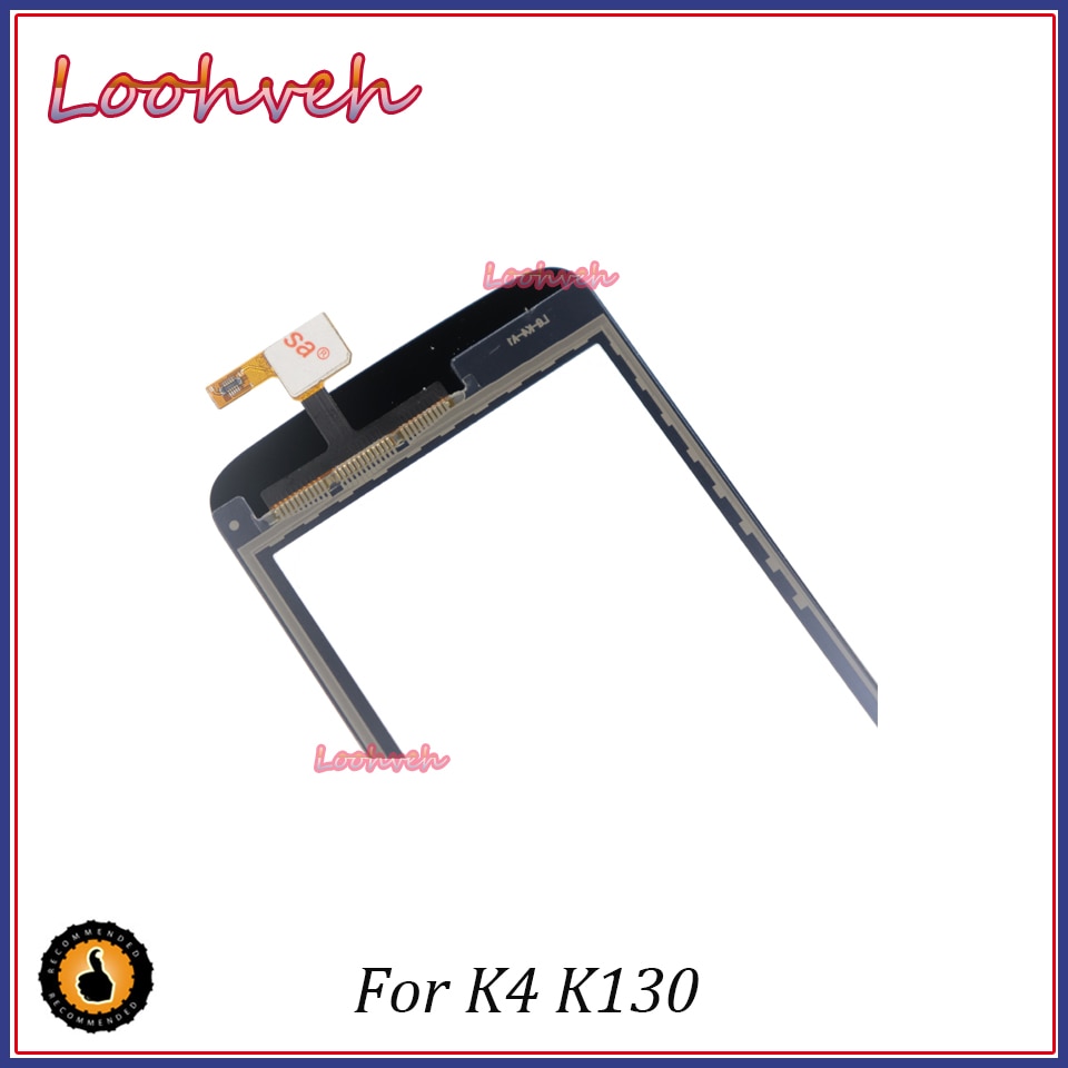 4.5'' Replacement Screen For LG K4 K120 K120E K121 K130 K130E Touch Screen Digitizer Sensor Front Glass Lens Panel Black