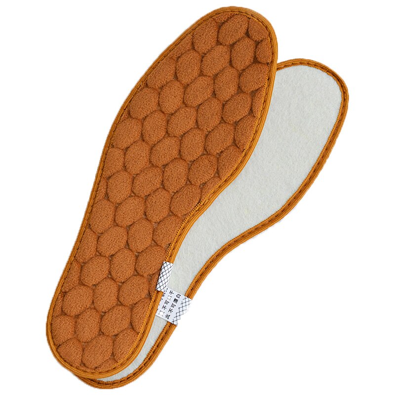 Warm Insole Heated Cashmere Thermal Insoles Thicken Soft Breathable Winter Shoes orthopedic Insole For Feet Shoes Boots Pad Sole