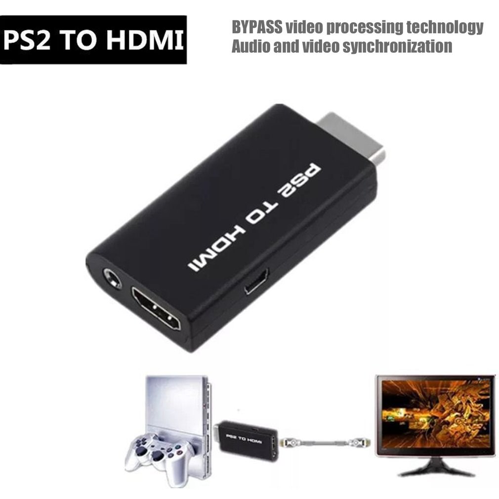 Portable PS2 to HDMI Audio Video Converter Adapter AV HDMI Cable For SONY PlayStation 2 Plug And Play Parts