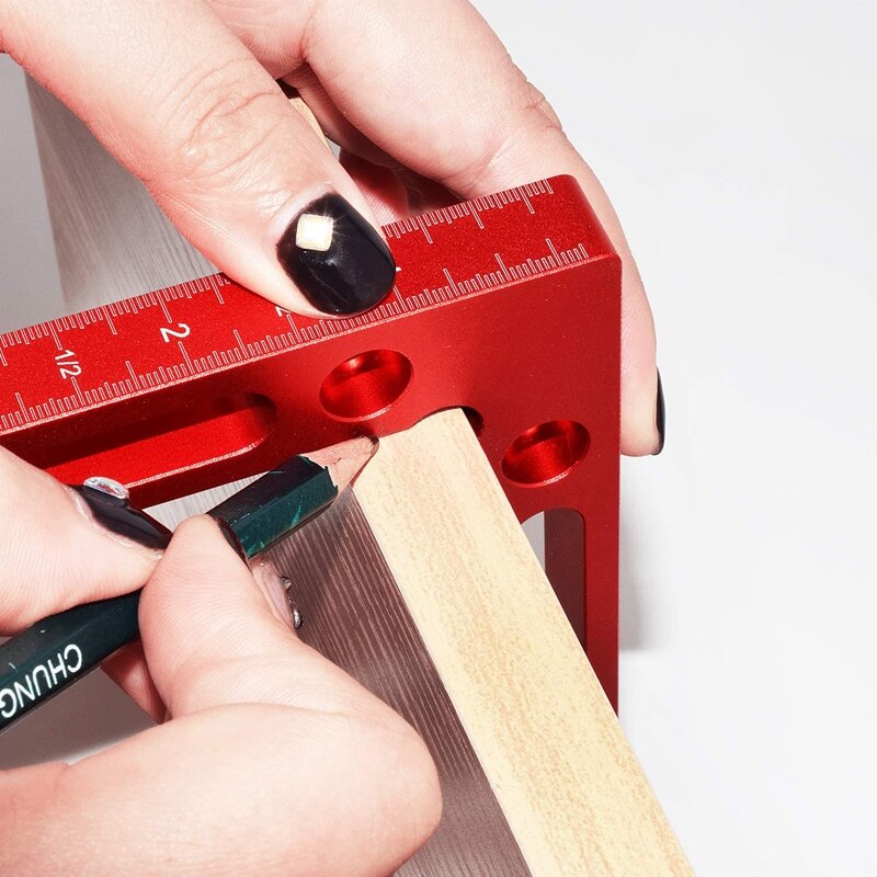 2 Stuks Aluminium 90 Graden Positionering Pleinen Haakse Klemmen Houtbewerking Timmerman Gereedschap Hoek Vastklemmen Vierkante