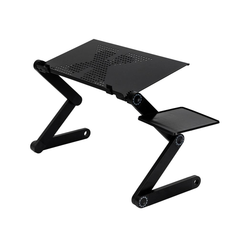 Opvouwbare Laptop Tafel Sofa Bed 360-Graden Rotatie Aluminium Voor Eten Ontbijt Trays Studeren Gadget 48X26cm