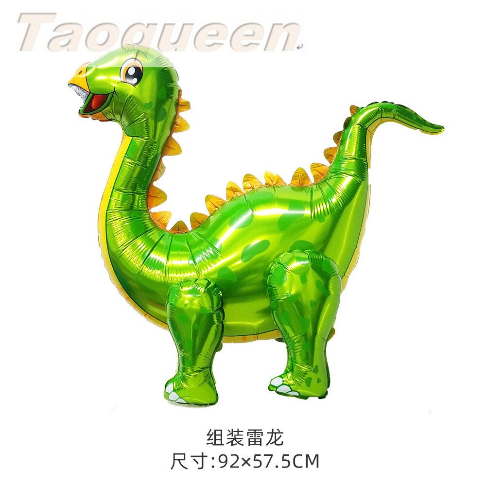 Chapeau de dessin animé grand 4D marche dinosaure feuille ballons décorations de fête d'anniversaire enfants babyrain sexe révéler dinosaure fête chapeau: 9