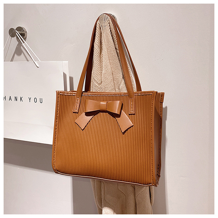 Sac à main tissé fait maison, sac à bandoulière avec nœud, Kit fait main pour débutant, fourre-tout à la , accessoires de couture artisanaux: Brown