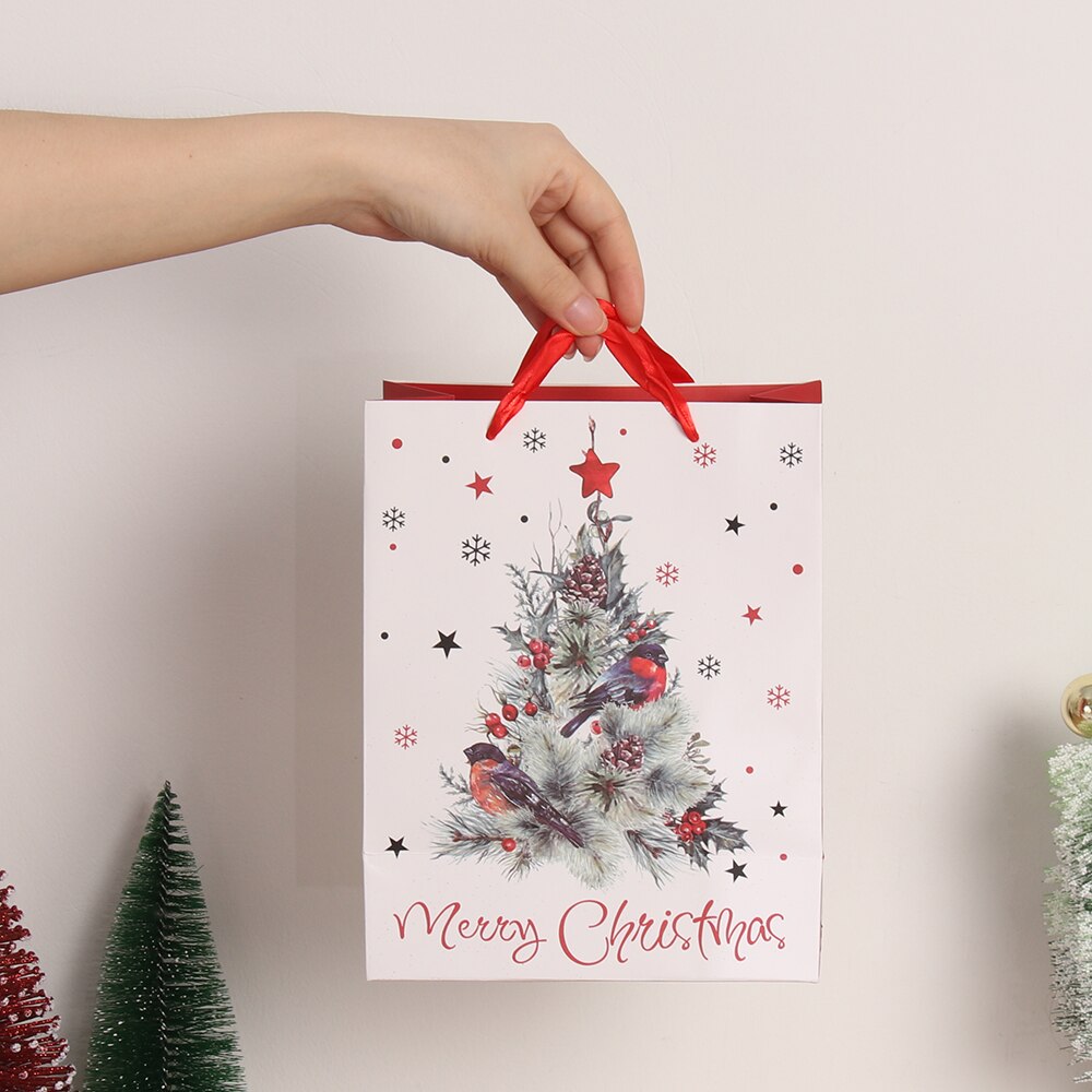 5-Pack Santa Pants Christmas Candy Bags - Flannel Gift Pouches With Elk & Elf Designs
