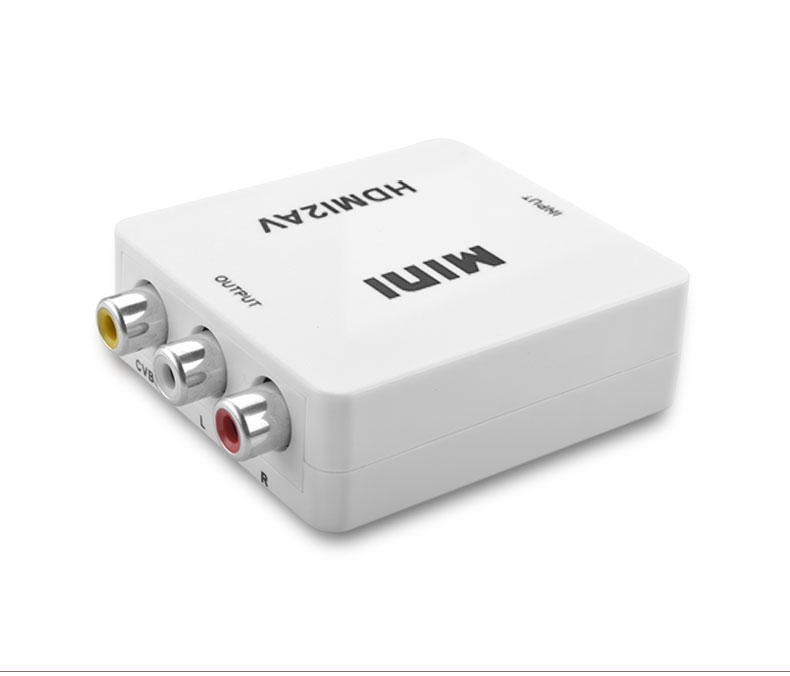 1080P HDMI to AV HDMI to RCA AV2HDMI Mini HDMI to AV Converte Signal Converter for TV,VHS VCR,DVD Records Chipsets Shown HDMI2AV
