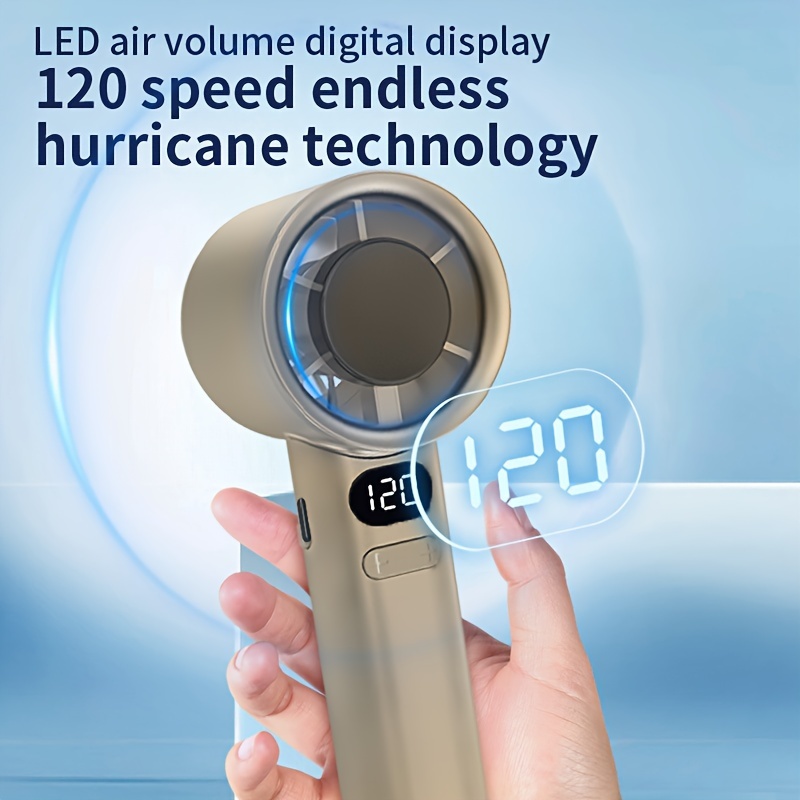 draagbare draagbare kleine ventilator Mini bladloze handventilator 120 windsnelheden USB oplaadbare persoonlijke hogesnelheidsventilatoren Elektrische ventilator