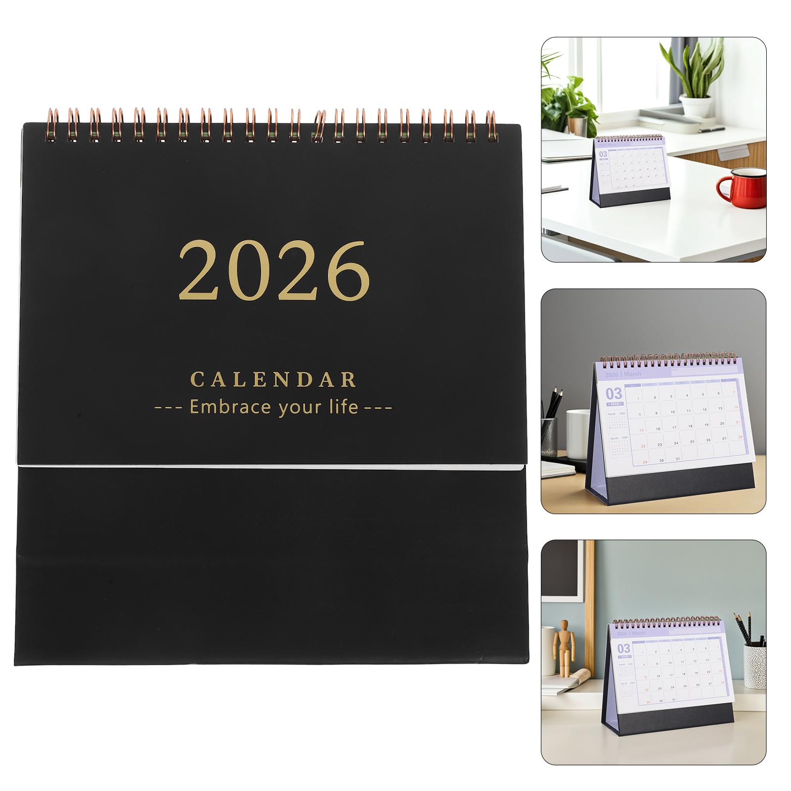 Desk Calendar Small Desktop Calendars Table Daily Notepad Pocket Planner Decorative Month Work Calendar Planner: green
