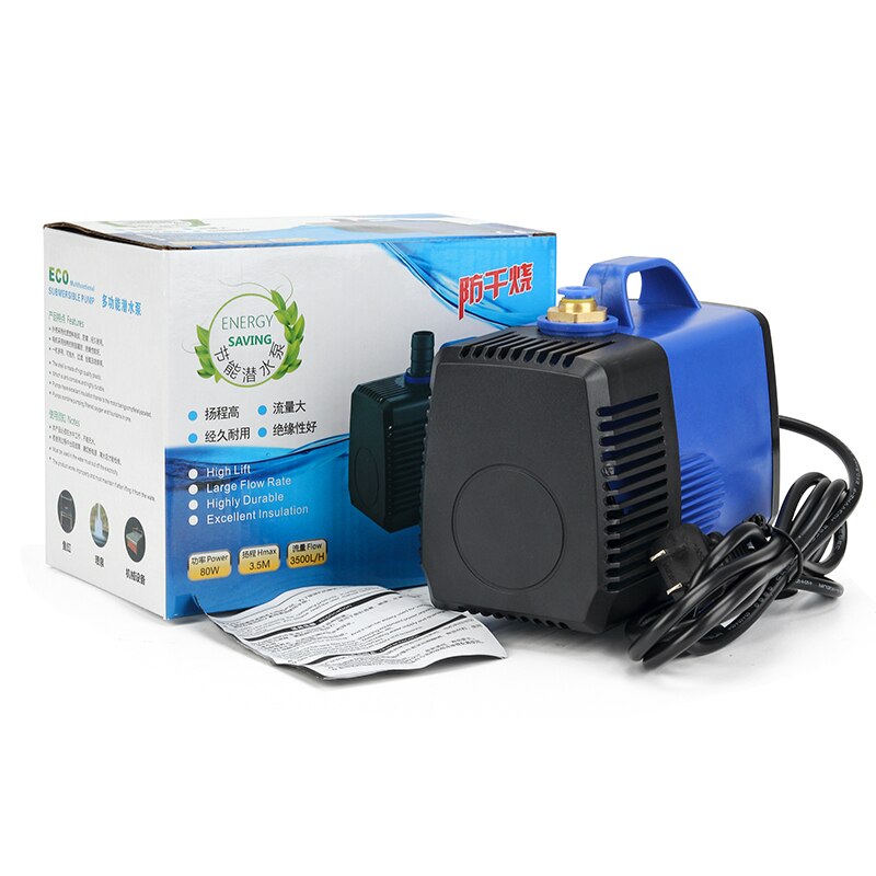 80w 3.5M Water Pump Submersible Pump Spindle Tool Cooling Pump Large Power 80W AC: 220V -240V for Engraving Machine