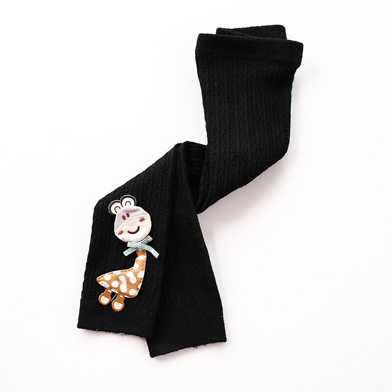 Baby Herfst Winter Panty Baby Peuter Kid Meisje Geribbelde Kousen Katoen Warm Panty Solid Candy Kleur Strakke 0-5Y: Black / 2-4Y