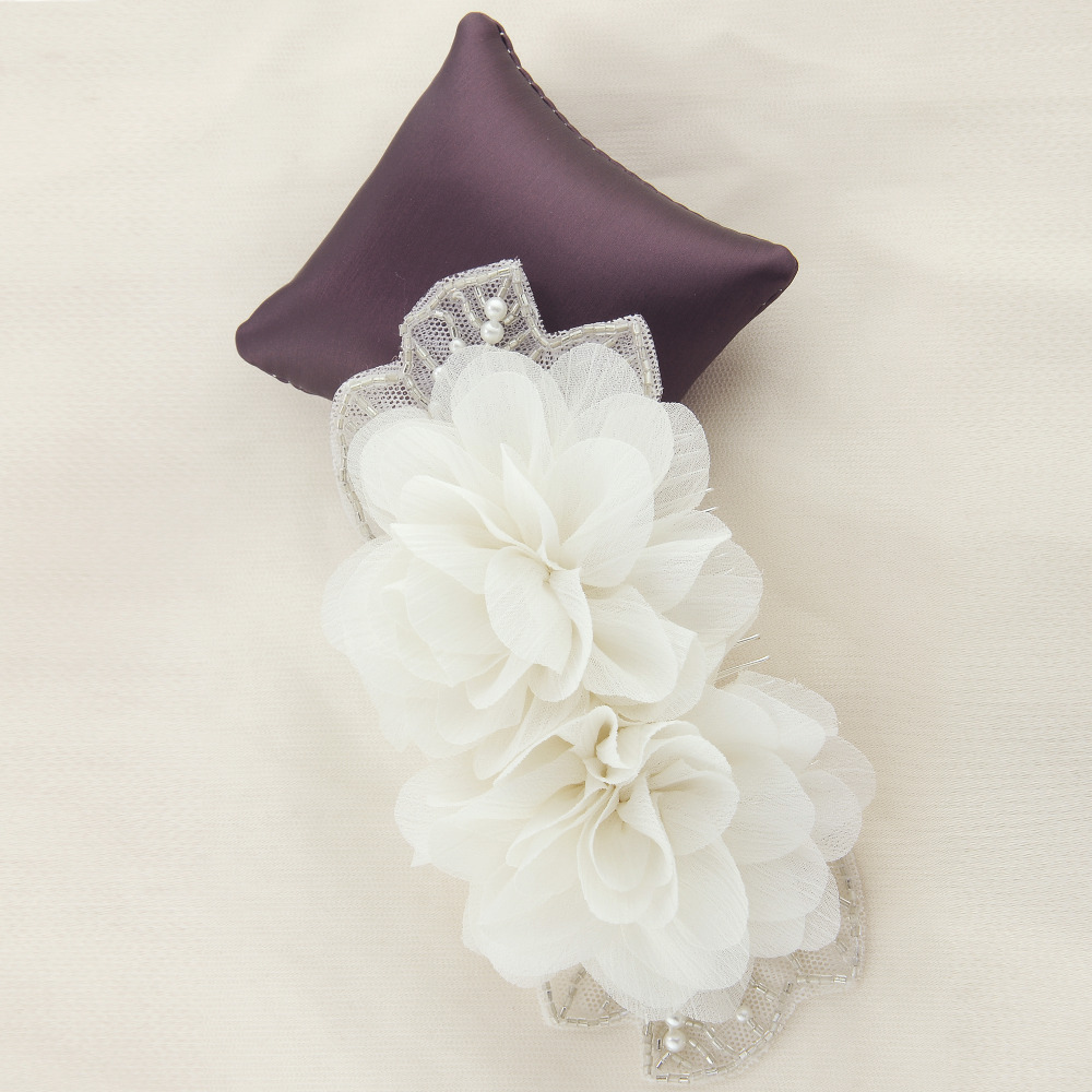 TOPQUEEN H248 Bridal Headbands bridal hair accessories with lace Beaded flowers hair Comb for girl Headpieces Fast