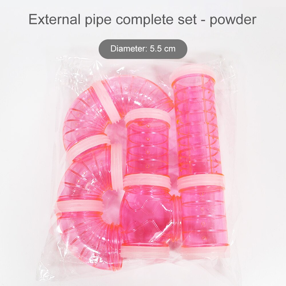 Túnel de plástico para hámster, tubería de entrenamiento para mascotas, herramientas de juego, juguetes externos, jaula multifuncional, accesorios para hámster