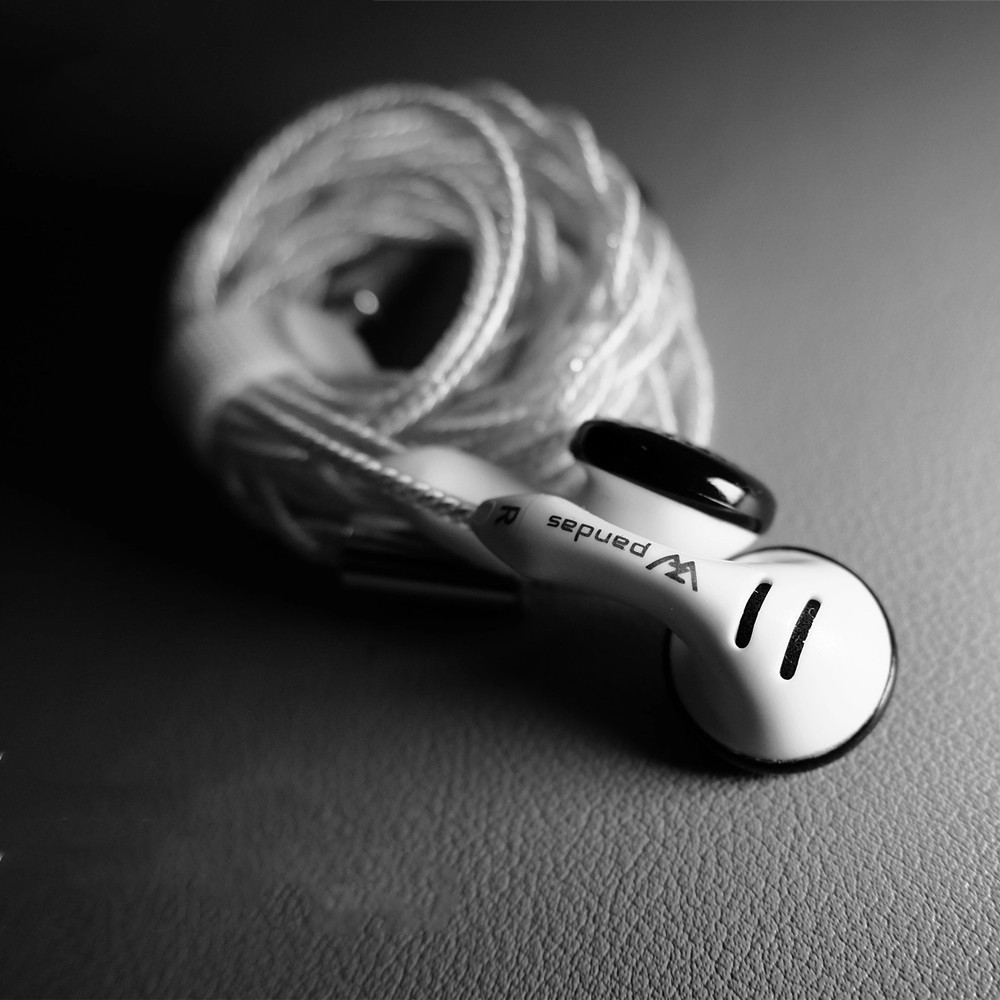 DQSM Audio Z&W Pandas PK2s Earbud In Ear Earphone Flat Head Plug Earplugs Headset HIFI Earbud 3.5 4.4mm Plug HiFi Headphones