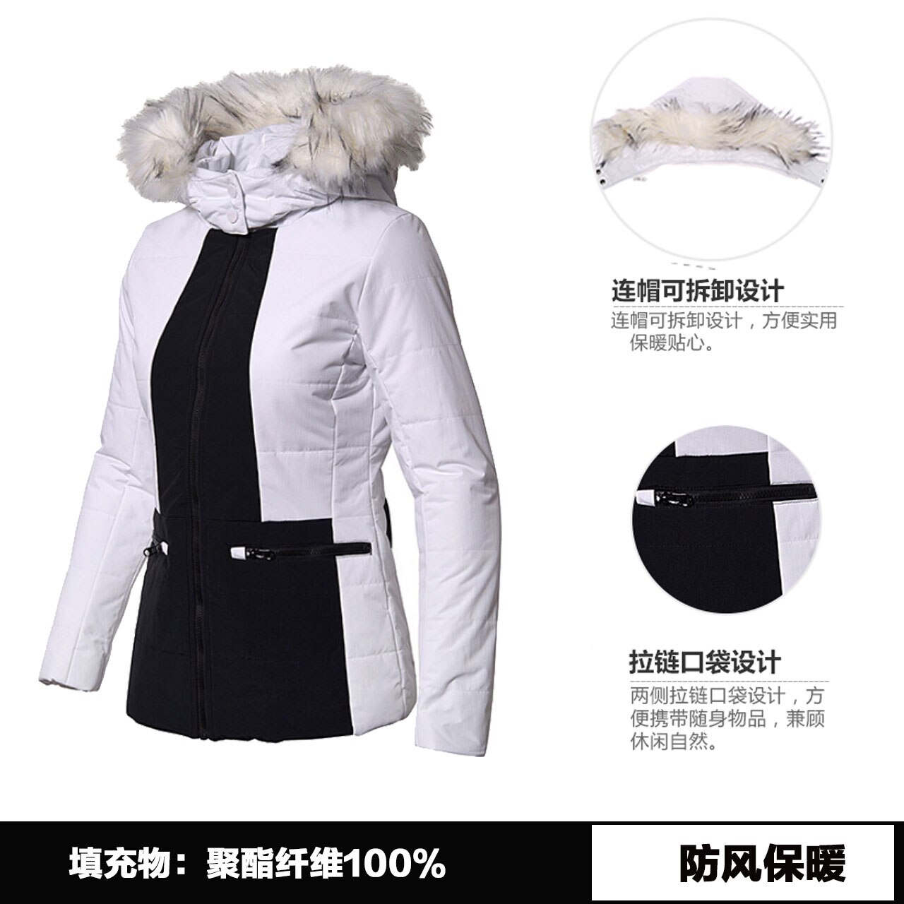 (Gebrochen Code) futter Baumwolle gefütterte Jacke frauen Herbst Und Winter Sport Und Freizeit Mit Kapuze Winddicht Wärme Und Baumwolle Jacke: S / Beige