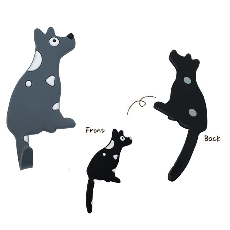Cartoon Animal Magnetic Wall Mount Keys Hook Display Racks Hook Refrigerator Sticker Fridge Magnet Hanging Door Sticky Holder