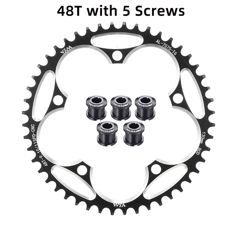 Piñón ancho estrecho para bicicleta de carretera 130BCD redondo 38T 40T 42T 44T 46T 48T 50T 52T 54 56T 58T 60 para palancas Shimano 5700 130