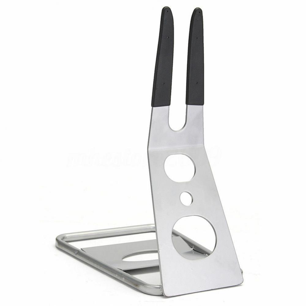 Universal display stand trekant baghjulsmontering mountainbike cykel gulv parkering cykelopbevaring øjeblikkelig bagagebærerbeslag: Hvid