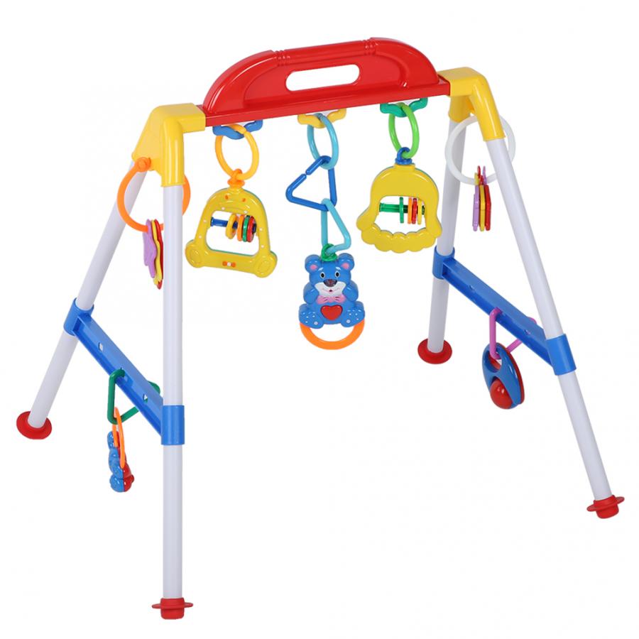 Multi-Functional Baby Musical Fitness Frame Electric Fitness Toy with Ring Bell Training Walking Kids Early Educational Toys