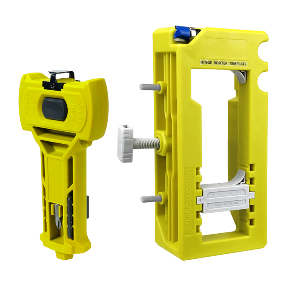 Kit de instalación de bisagras de puerta y pestillo de puerta Kit de instalación de bisagras de puerta DIY/modelo de mortaja para cincel y puntuación precisas: Verde, púrpura