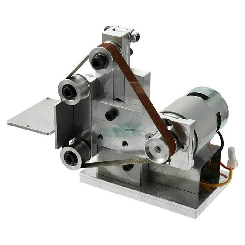 Mini amoladora lijadora de banda eléctrica pulido DIY abrasivo máquina multifuncional con herramientas lijado cinturones y llaves