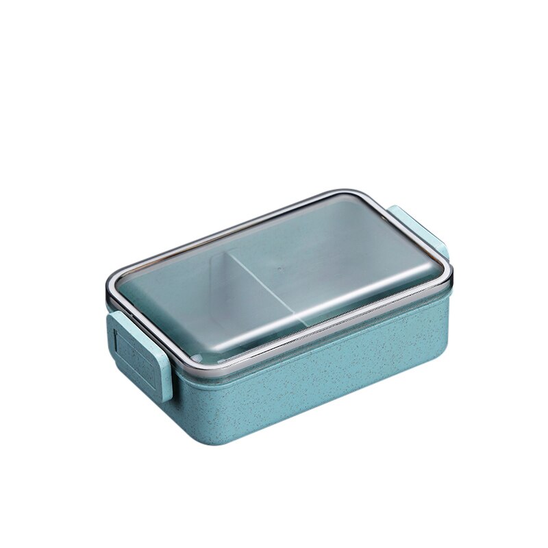 Lunchbox Voedsel Container Magnetron Verwarmd Lunchbox Voor Kids 304 Roestvrij Bento Lunchbox Voedsel Container Keuken Accessoires: 1 Layer Blue