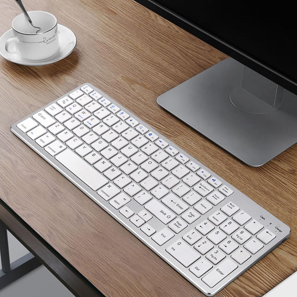 Ultra-thin Keyboard for Mac Pro Full Size Keyboard for Macbook Pro Aluminum Alloy Mute Mouse