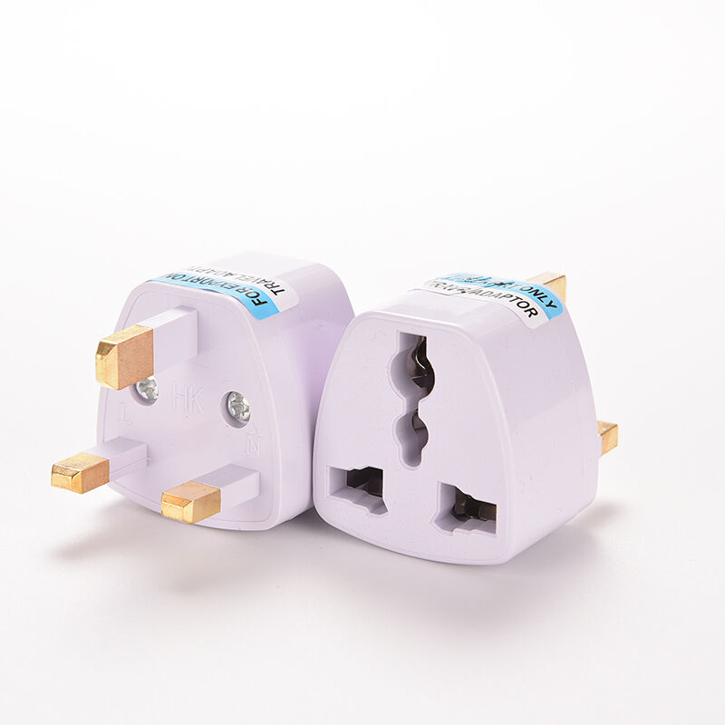 1pc universele us eu au converter naar uk hk ac reisstekker oplader adapter connector uk stekker witte drie pinnen socket converteren