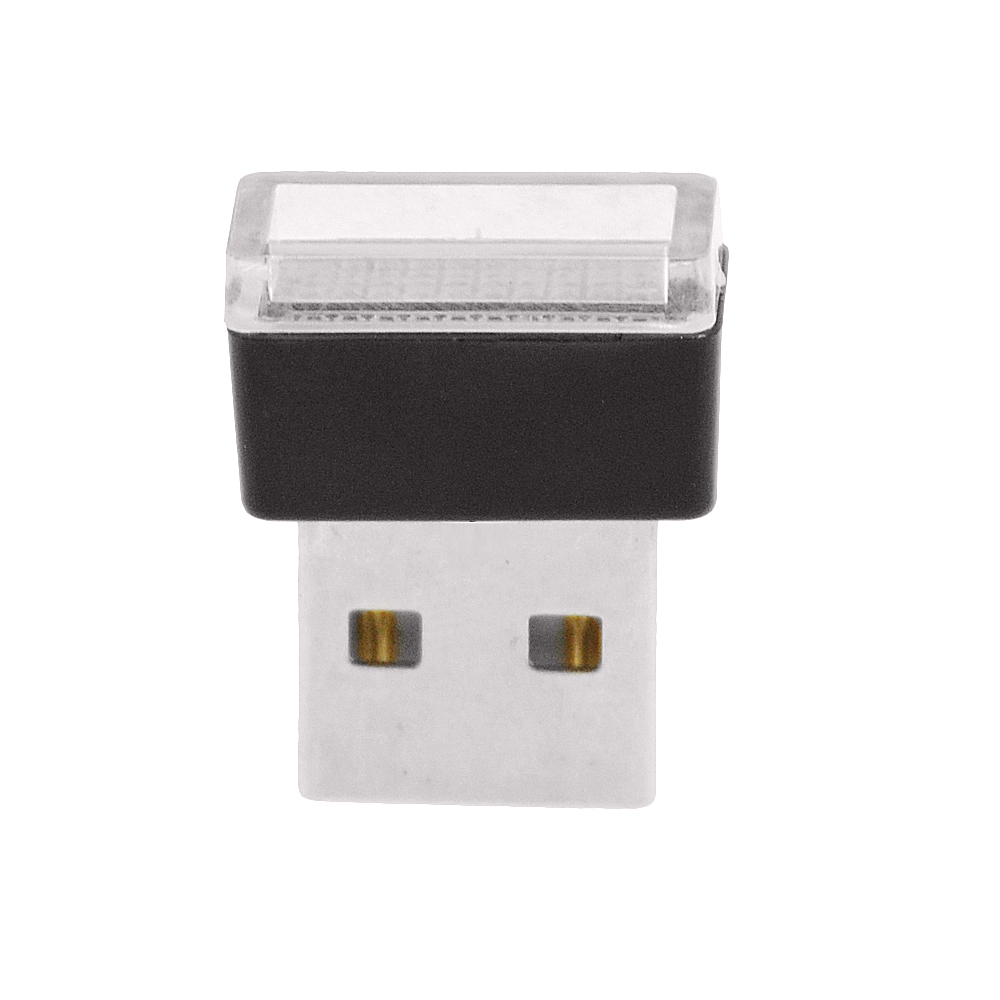 Mini usb lys led modellering bil ambient light neon interiør lys bil smykker  (7 typer lyse farger)