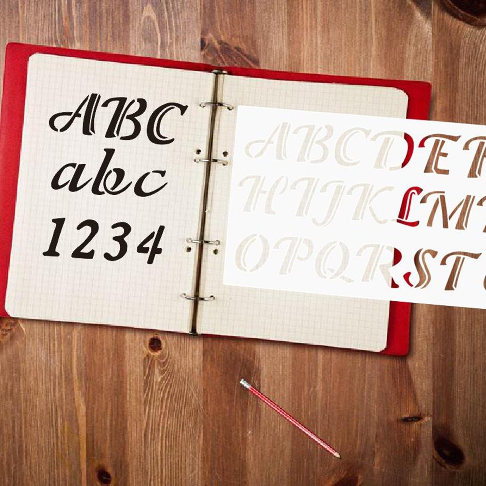 Letters Numbers Alphabet Templates Letter Stencils DIY Scrapbooking Painting