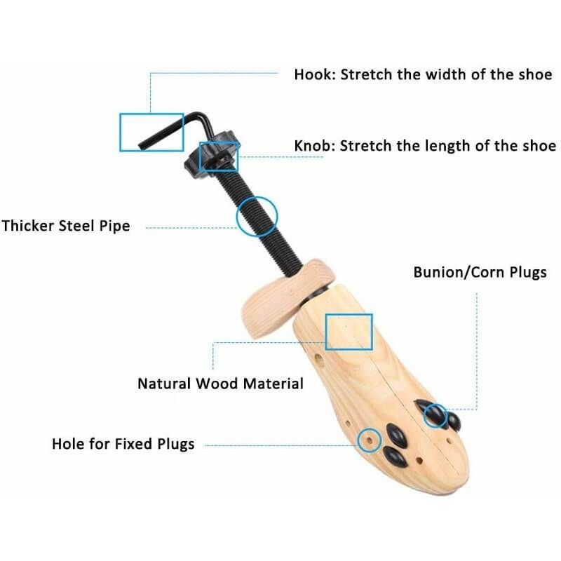 Houten Schoen Brancard Unisex 1Pcs Schoenen Boom Shaper Rack, hout Verstelbare Flats Pompen Laarzen Expander Bomen Maat S/M/L Man Vrouwen