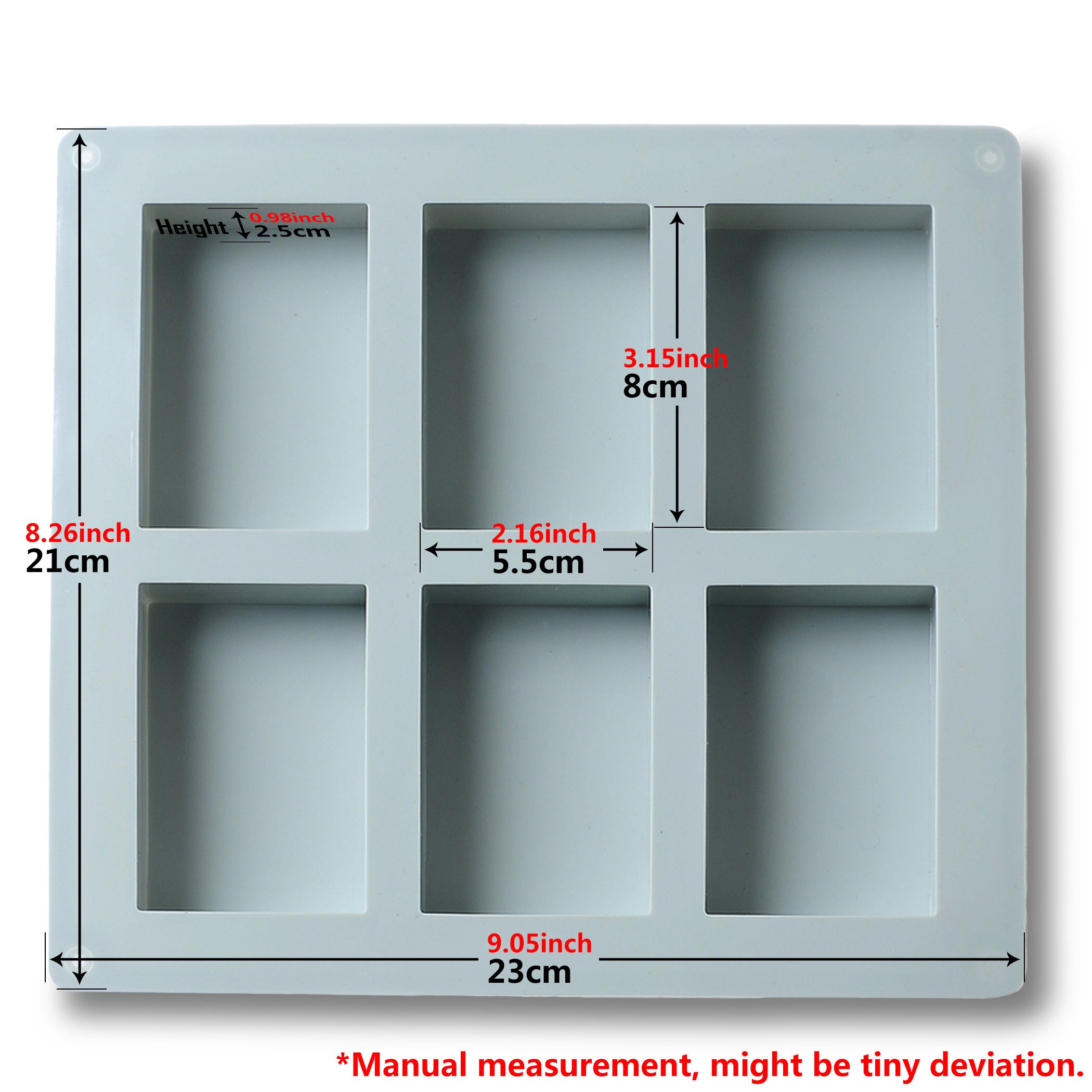 Food Grade Silicone Baking Mold Oven Chocolate Pudding Cookie Non-Stick Heat Resisting Ice Pastry Cake Mould Soap Tool: 210C01 Light Blue