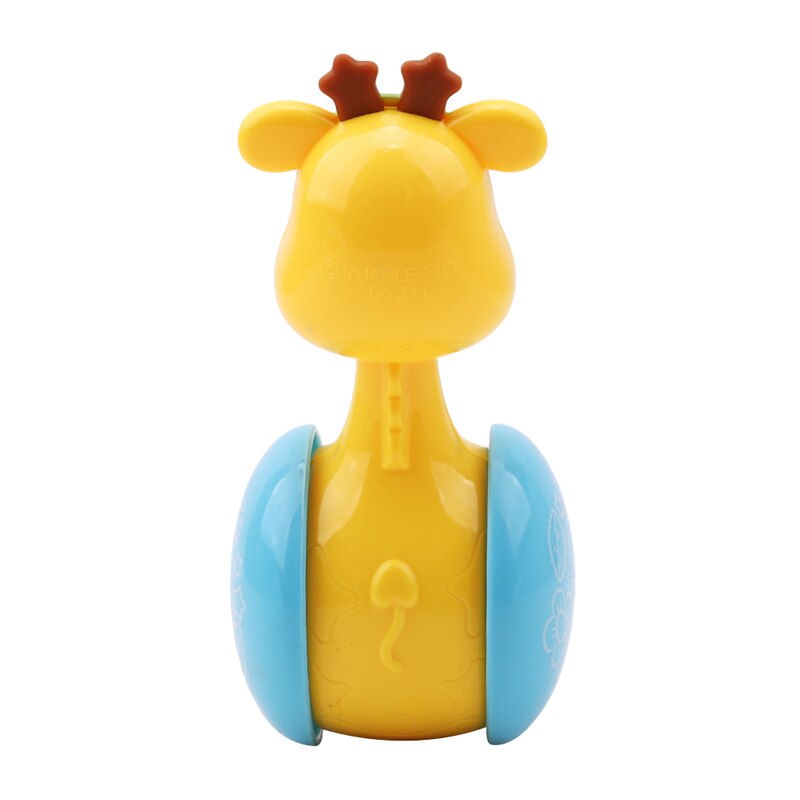 Baby Tumbler Doll Rattles Baby Toys Sweet Bell Music Roly-poly Learning Education Toys Animal Giraffe Rattles