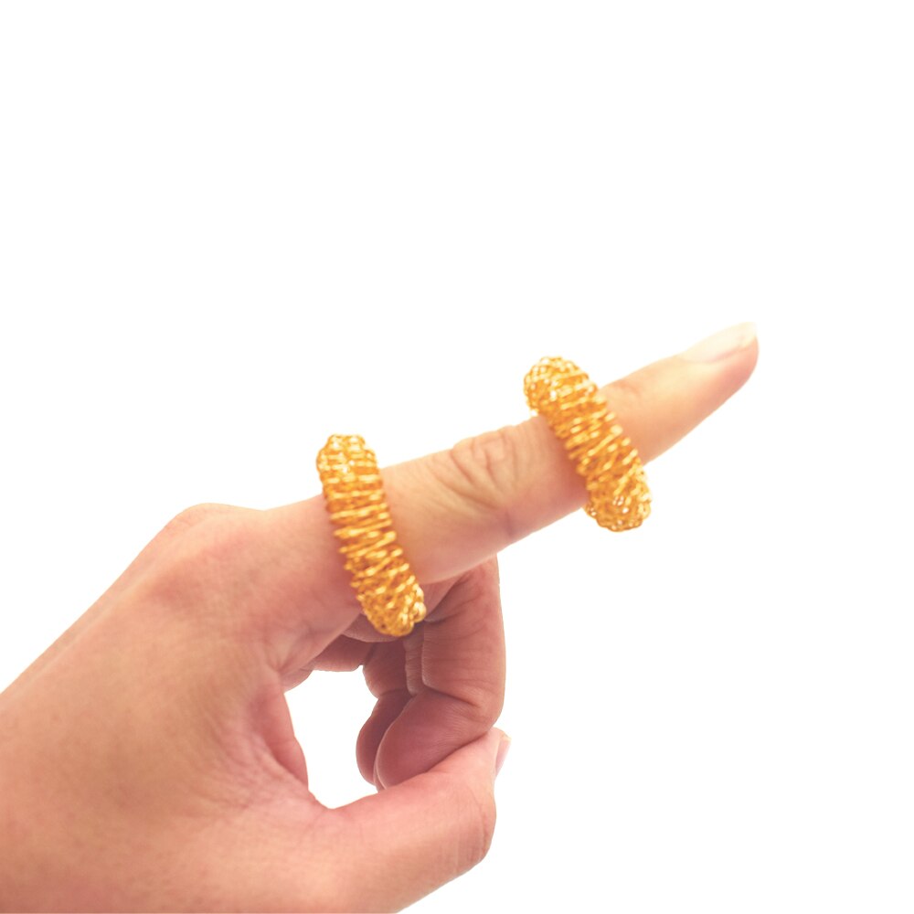 20 Pcs Therapie Vinger Massage Ring Acupunctuur Ring Gezondheid Body Massager Relax Hand Massage Vinger Afvallen Massage Gereedschap