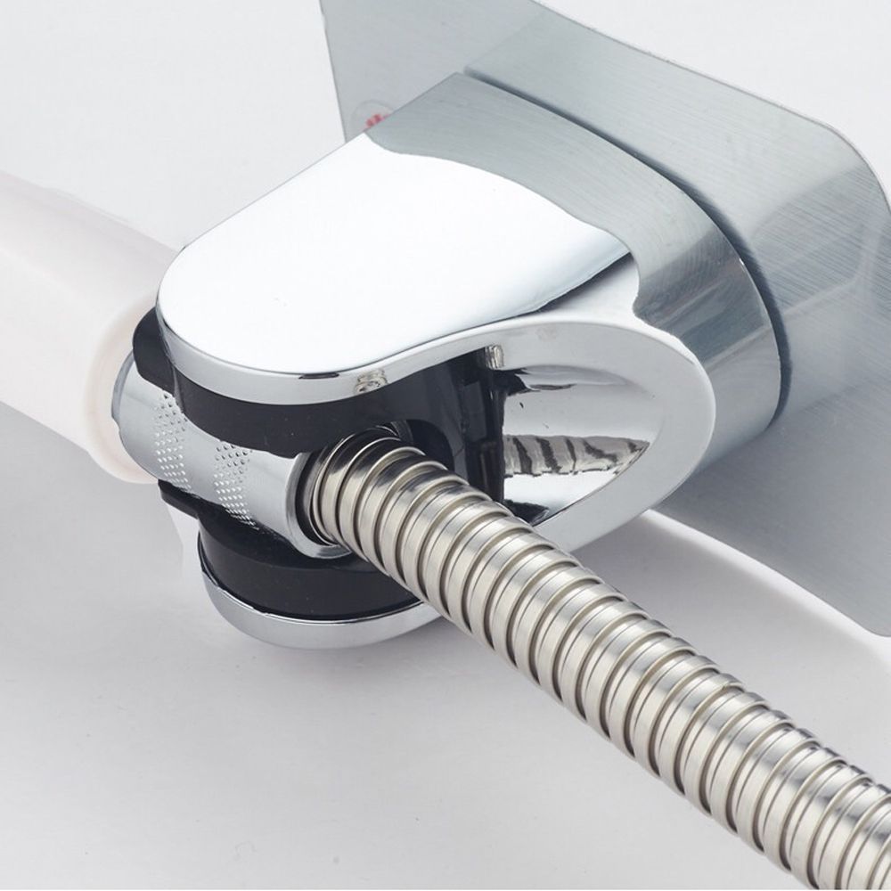 Adjustable Shower Head Mounting Brackets Portable ABS Chrome Suction Wall Bath Stand Spray Bracket Faucet Holder Sprinkler Rack