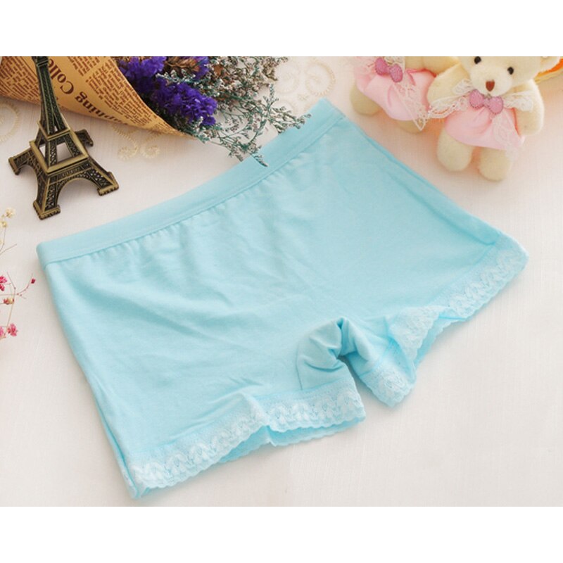 Salg jenter bomull blonder boxershorts truser barn solid barn undertøy 2-11 år 6 stk/lott
