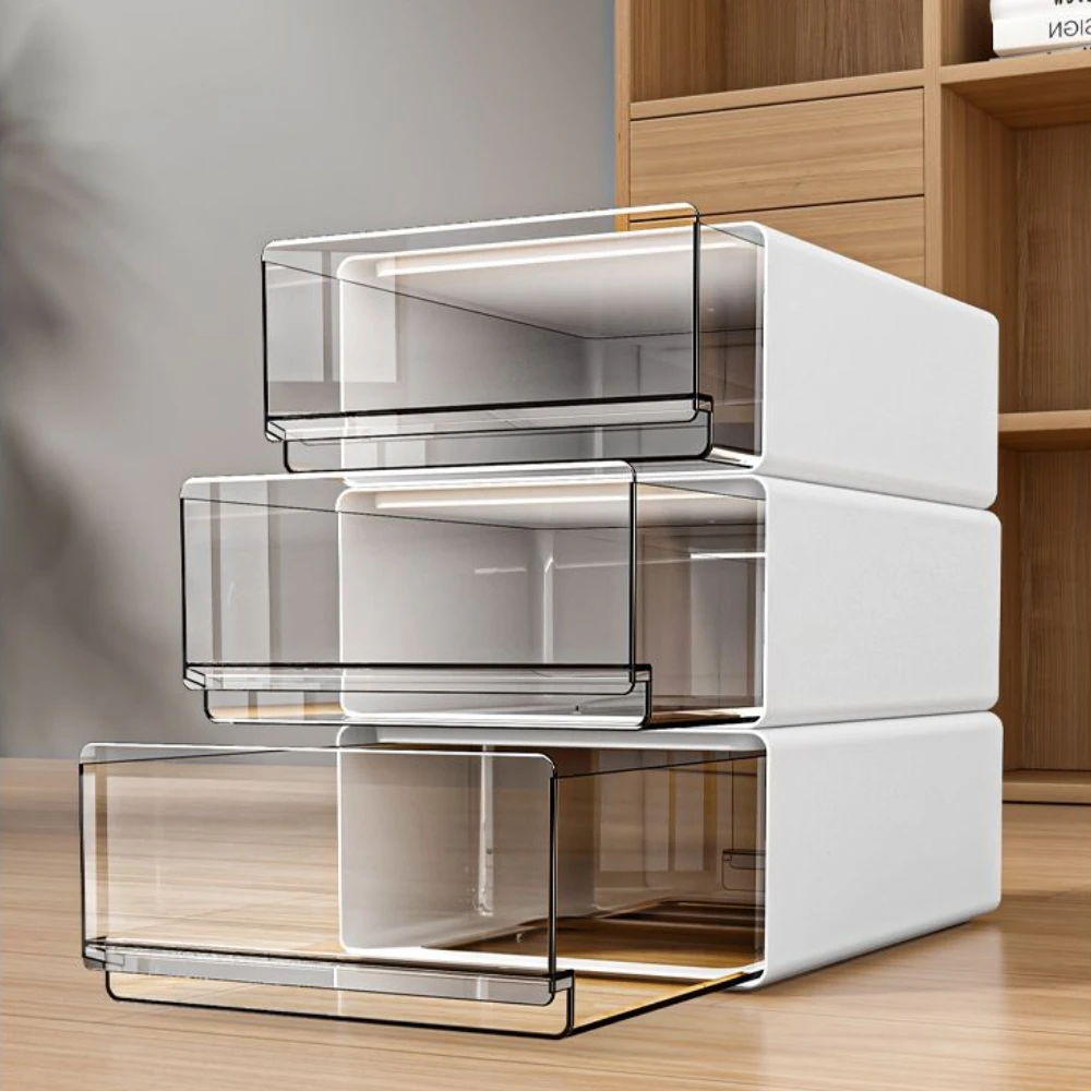 Organisator Lade Kantoor Transparant Bureau-organizer Laden Document Diversen Houder Desktop Make-up Laden Briefpapier Kasten