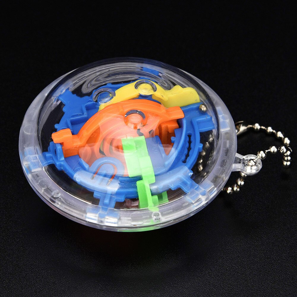 Mini Ball Maze Intellect 3d Puzzle Toy Balance Barrier Magic Labyrinth Spherical toys for children